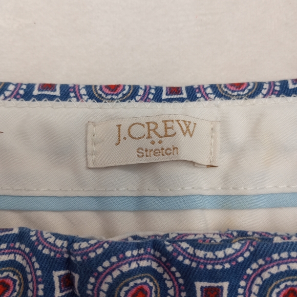 J. Crew Factory Blue Medallion Shorts, size 4 - Picture 5 of 11